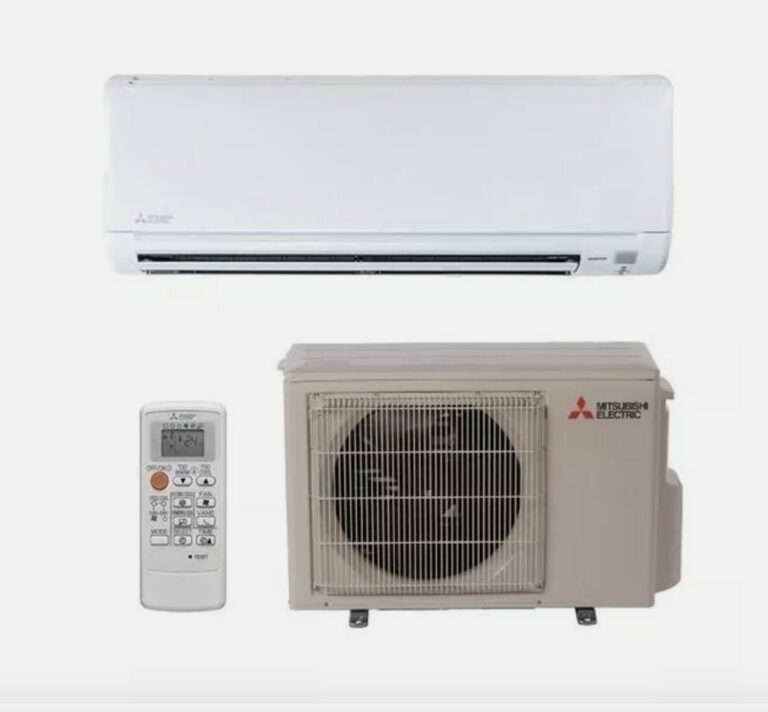 三菱分体空调室内机外机安装示意 Mitsubishi mini split indoor/outdoor